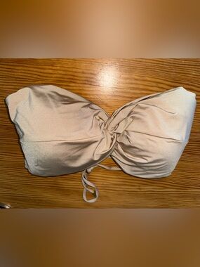 La Vie En Rose Strapless Bandeau Top - Nude Beige, XXL